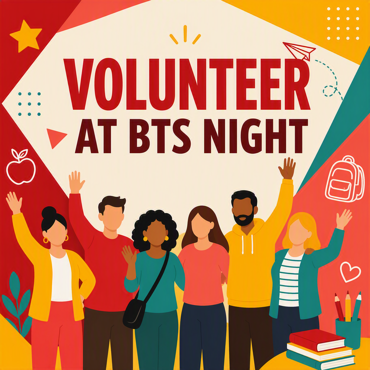 Volunteer with the Hospitality Committee on Back to School Night 