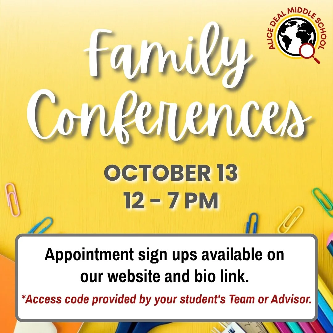 Conference sign ups are still available for our October 13 Family Conferences! Make your appointment today on our website or bio link using the access code provided by your student. #admsherewegrow