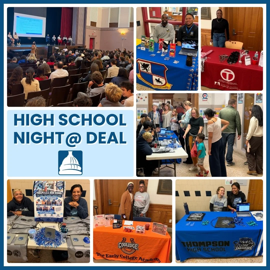 Thank you to the many families and presenters for joining us at High School Night @ Deal yesterday! #admsherewegrow