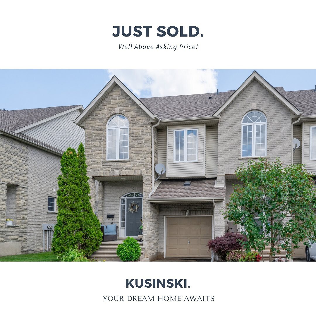 Sold well over asking price! This Waterloo East townhome backing onto the Grand River went to market last week and through a tailored listing plan and strategic marketing campaign, we received 9 offers and ended up selling the property for nearly $15