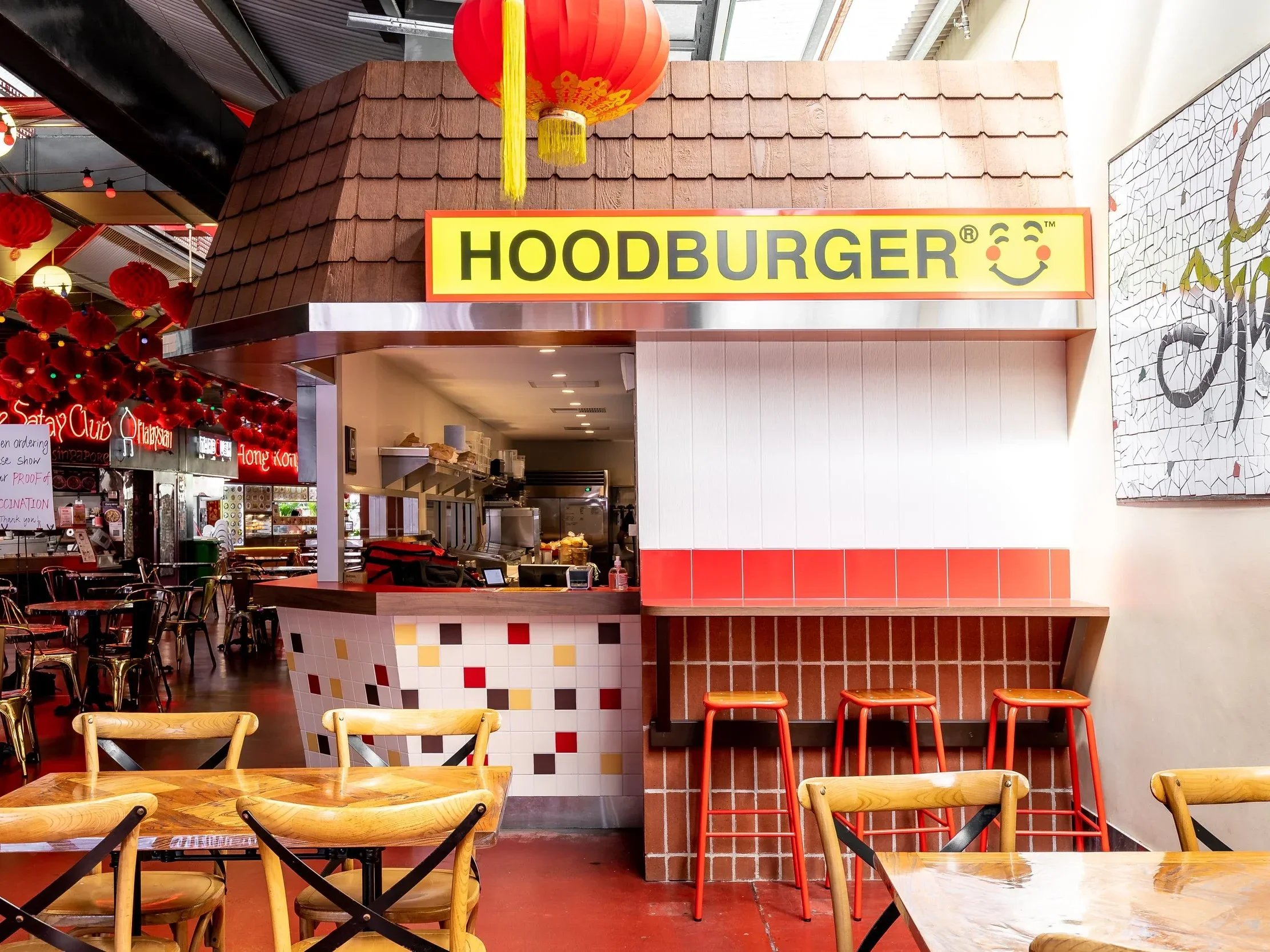 High-impact commercial finishes for the hospitality industry. We loved working on this vibrant fit-out for Hoodburger, ensuring a clean, professional look that stands up to the busy Perth dining scene.