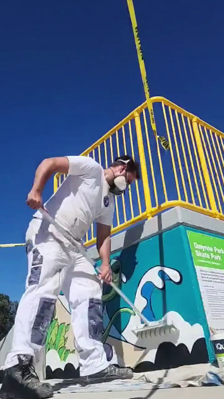 Anti graffiti coating being applied to a local skatepark.png