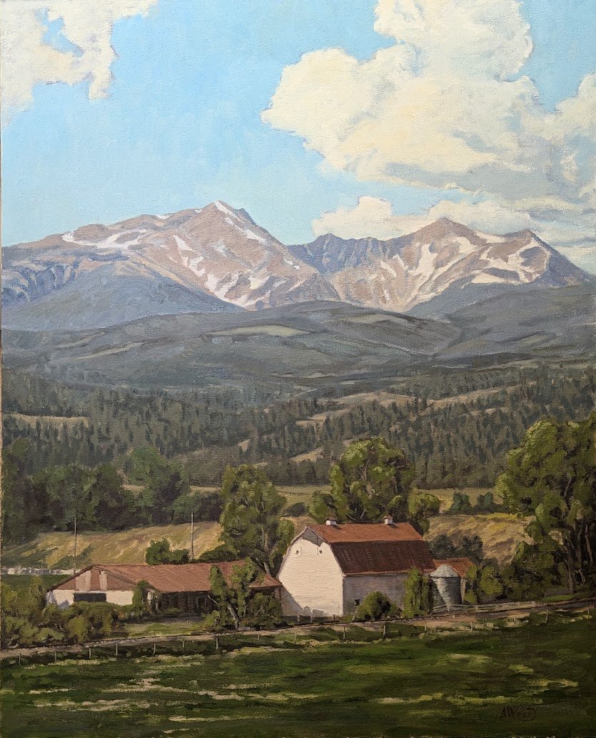 The Old '45, 2024, 30x24, Oil, $2400.00 Available through Gallery
