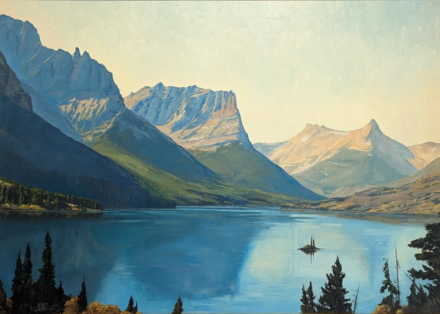 Alpine Magnificat, 28.5" x 40", Oil, 2025, available through Gallery, $6,750.00