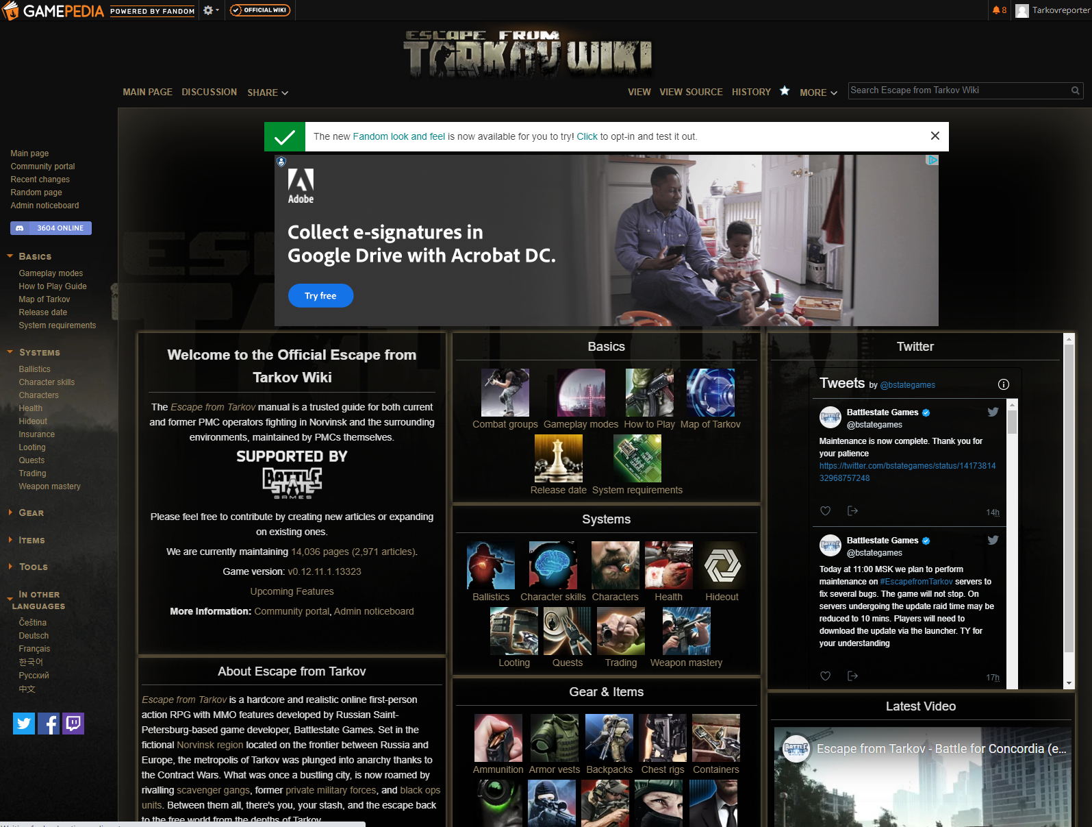 Step-by-step Guide to changing the Tarkov Wiki Apperance — Escape From  Tarkov News