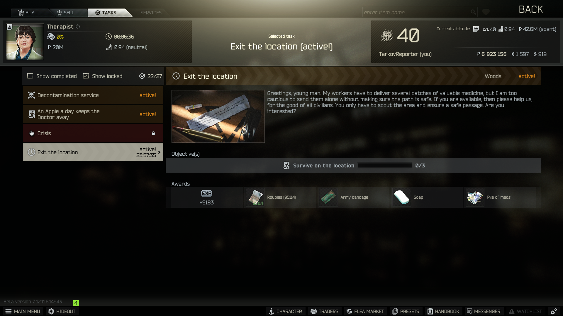 Daily Quests Are Now In Escape From Tarkov Escape From Tarkov News