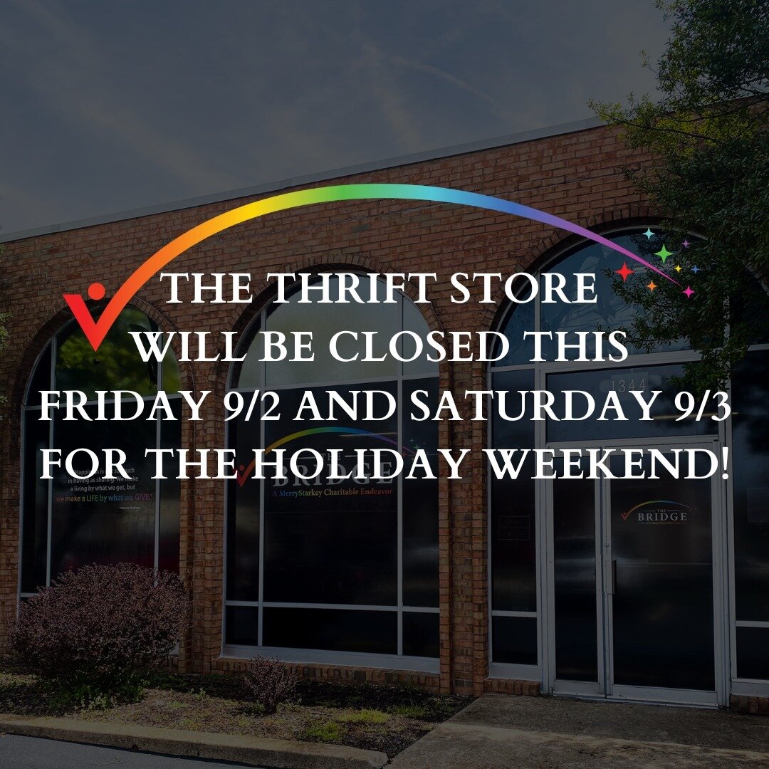 ✨WE ARE OPEN TOMORROW FROM 4PM-8PM, THOUGH!✨
Come get your thrifting fix before the weekend!❤️🧡💛💚💙💜

#thebridge #bridgethegap #stlouismo #stlouisgram #thrifting #thriftstore #thrift #thriftstorefinds