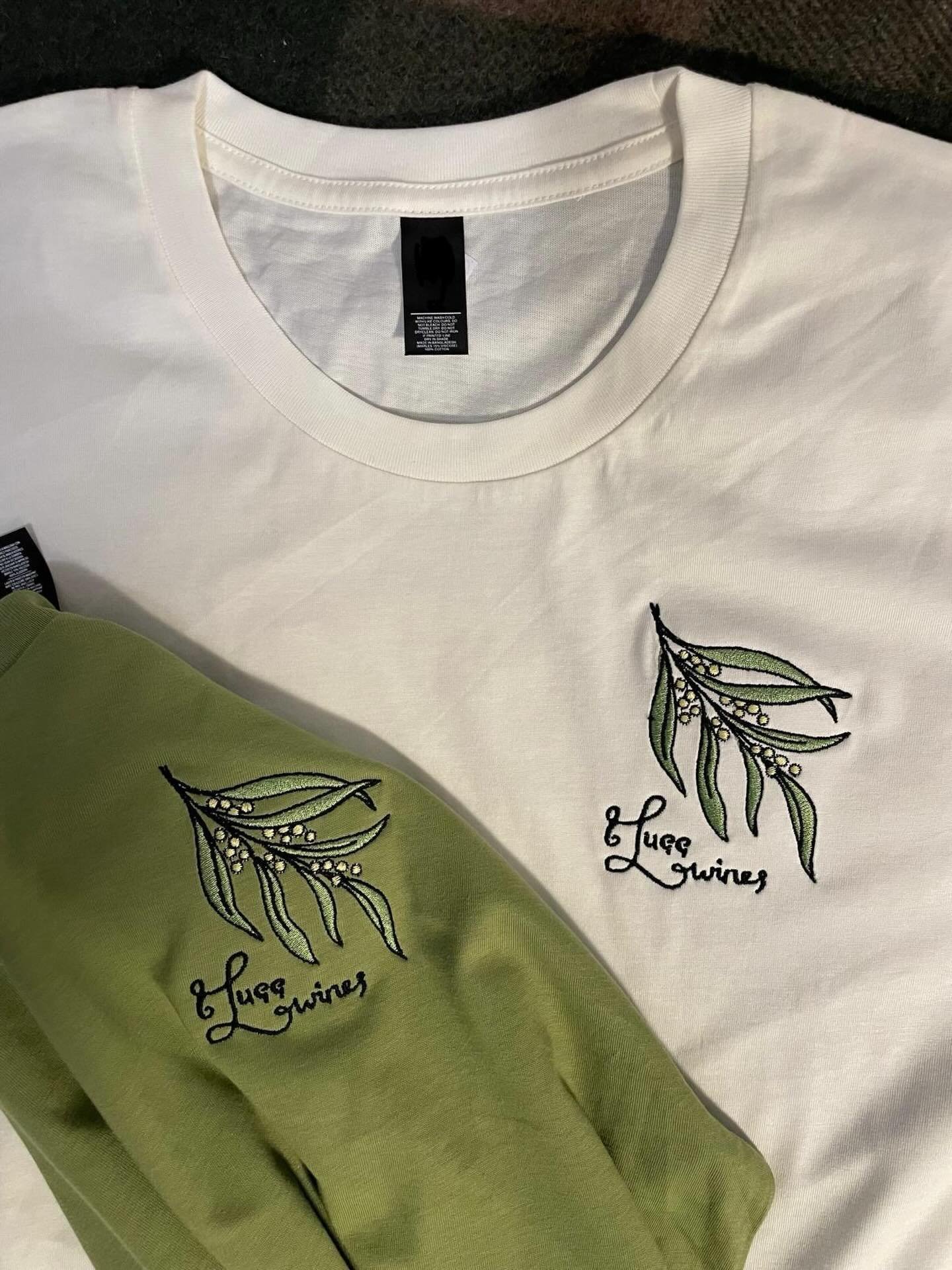 Lugg Wines embroidered tees available tomorrow 7/12 from 8am. Limited stock in natural and kiwi from S-XL. 

Get in quick to secure yours for Christmas. Let us know if you miss out or we don&rsquo;t have your size and we might do a restock in the new