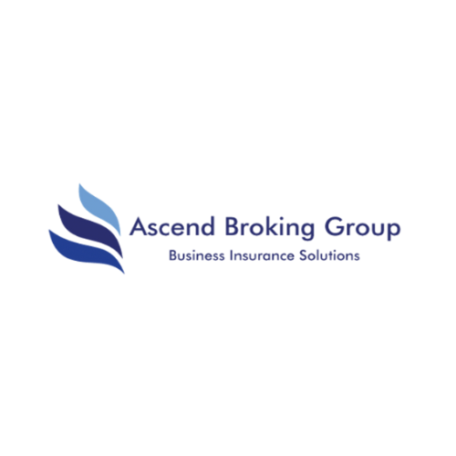 Logo of Ascend Broking Group with stylized blue wings and text 'Ascend Broking Group Business Insurance Solutions'