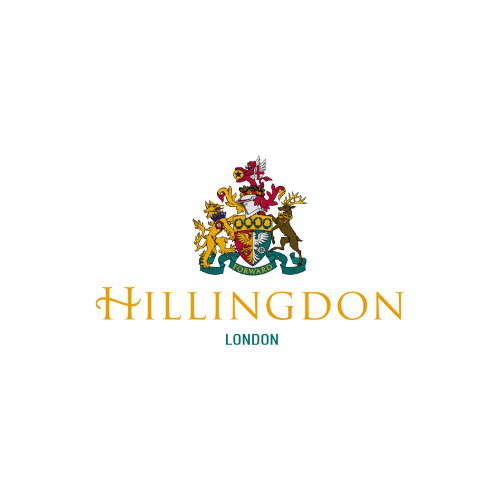 Hillingdon London crest with a coat of arms and the words "Hillingdon London" below it.