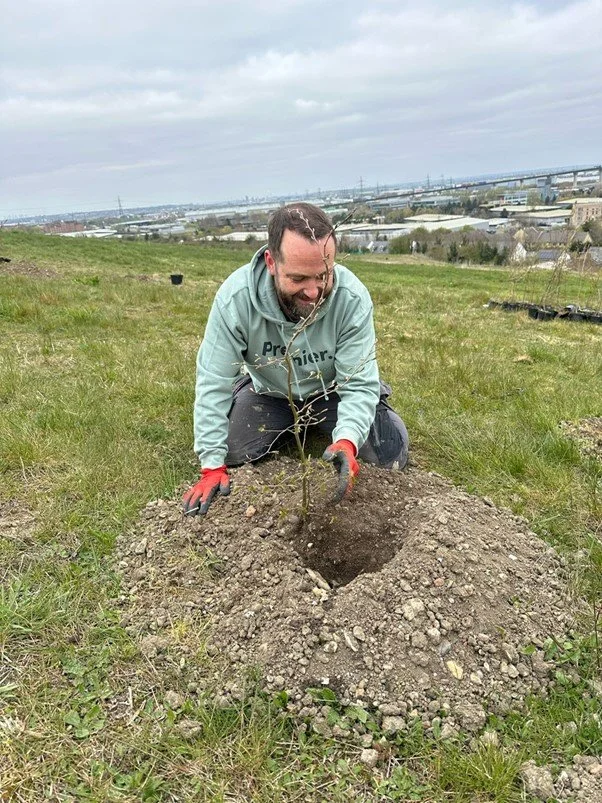 photo taken at the premier p and p tree planting day