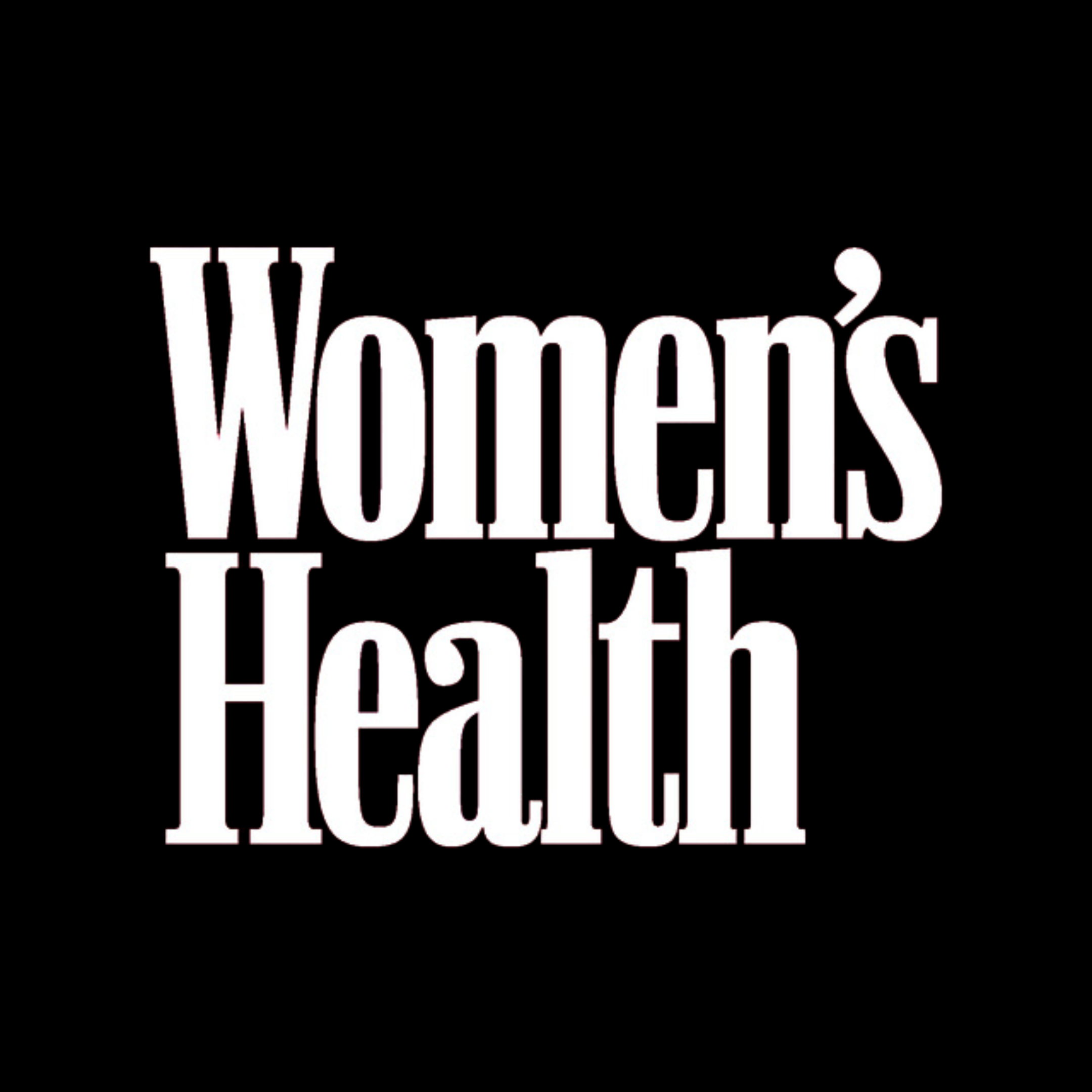 Women's Health logo on black background
