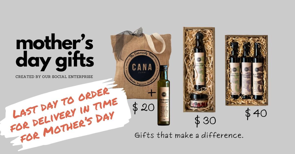 🎁www.canafarm.com.au/our-shop

👉Free delivery - orders over $50, Sydney metro areas (use code MUMTWENTY4).

#SocialEnterprise #MothersDay2024 #supportcharity #CanaCommunities