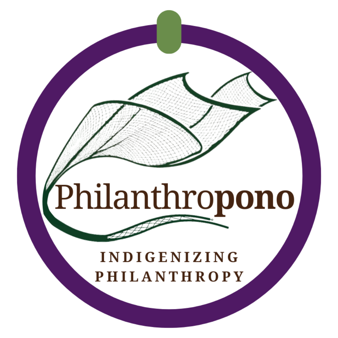 A purple circular logo with green, black, and red abstract elements inside, and text that is obscured or distorted.