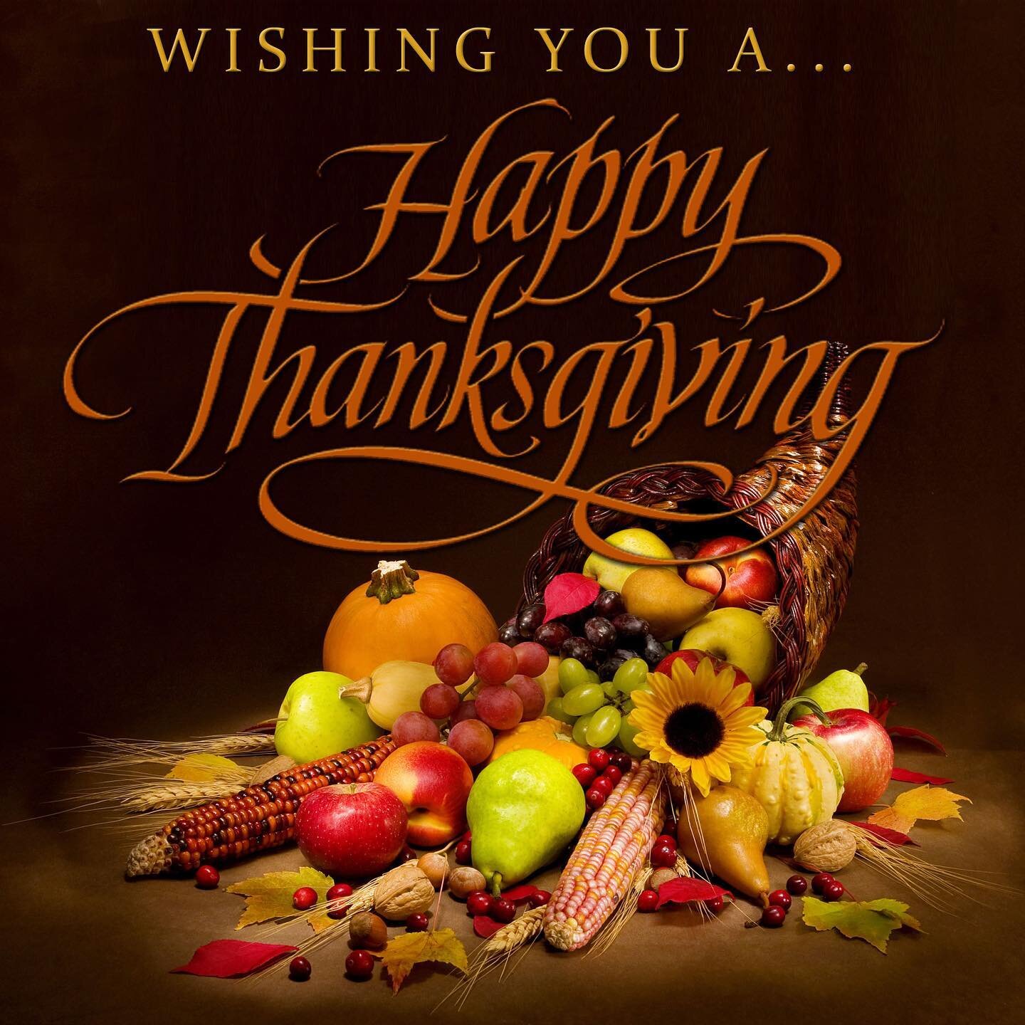 Happy Thanksgiving from our family to yours. We&rsquo;re so thankful this year for wonderful family, friends and customers!