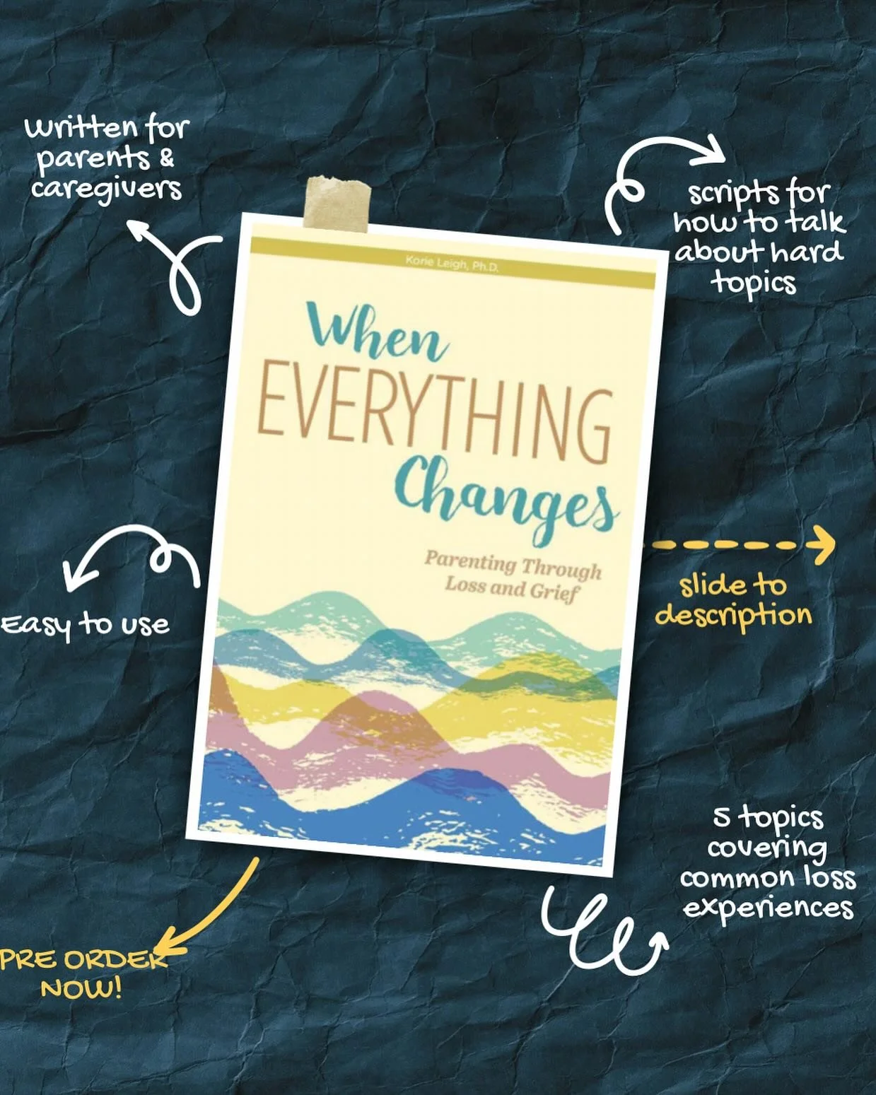 The wait is over!! My 3rd book titled When everything changes: Parenting through loss and grief is ready for preorders ( see link in bio). This book will publish March 31st 2026 so any preorders won&rsquo;t be shipped until the publish date. I&rsquo;