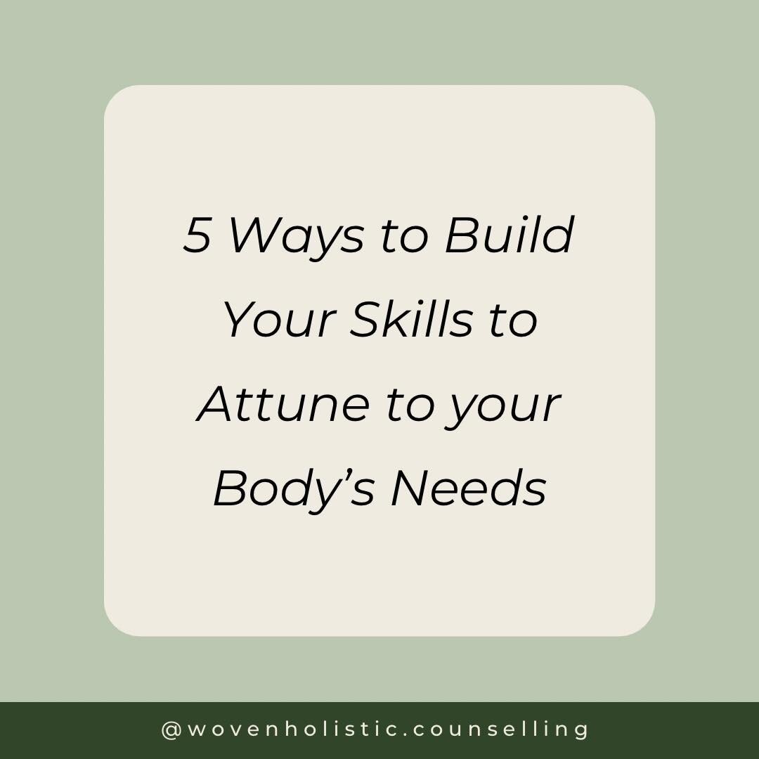 Start with these 5 simple ways to build your ability to tune in to what your body needs, moment by moment.

#attunement #mindfulnesschallenge #naturetherapyforsoul #connectionoverperfection #holisticwellness