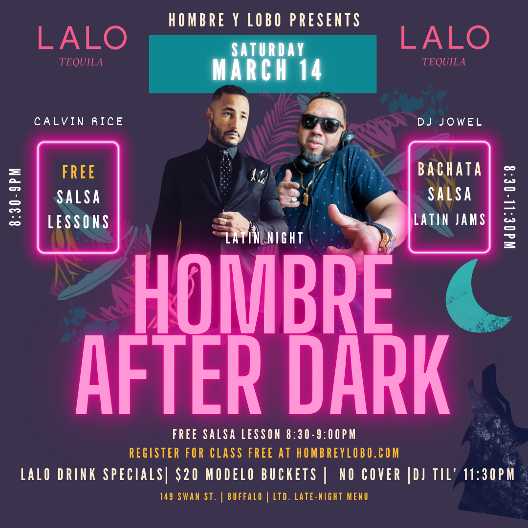 Monthly Dance Party is back! Live DJ, Salsa Lessons, and LOTS of dancing-- Latin music and more! Drink specials and full menu available until late!