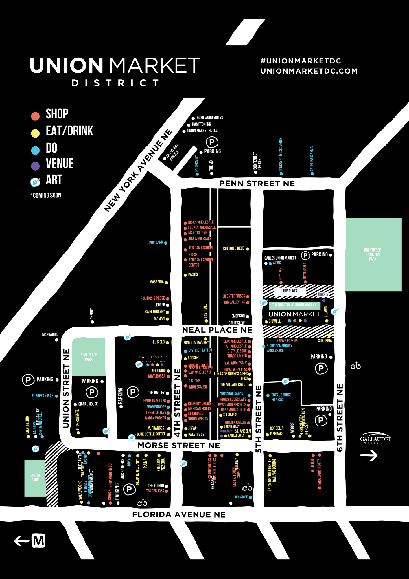 “Union Market District Map – LightReel Film Festival Venues”