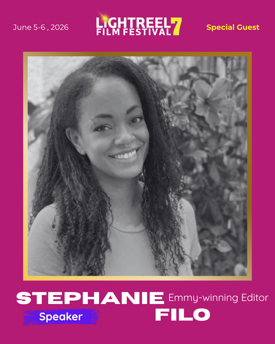 Emmy-winning editor Stephanie Filo featured as a speaker at the 2026 LightReel Film Festival IndustryInsights program.