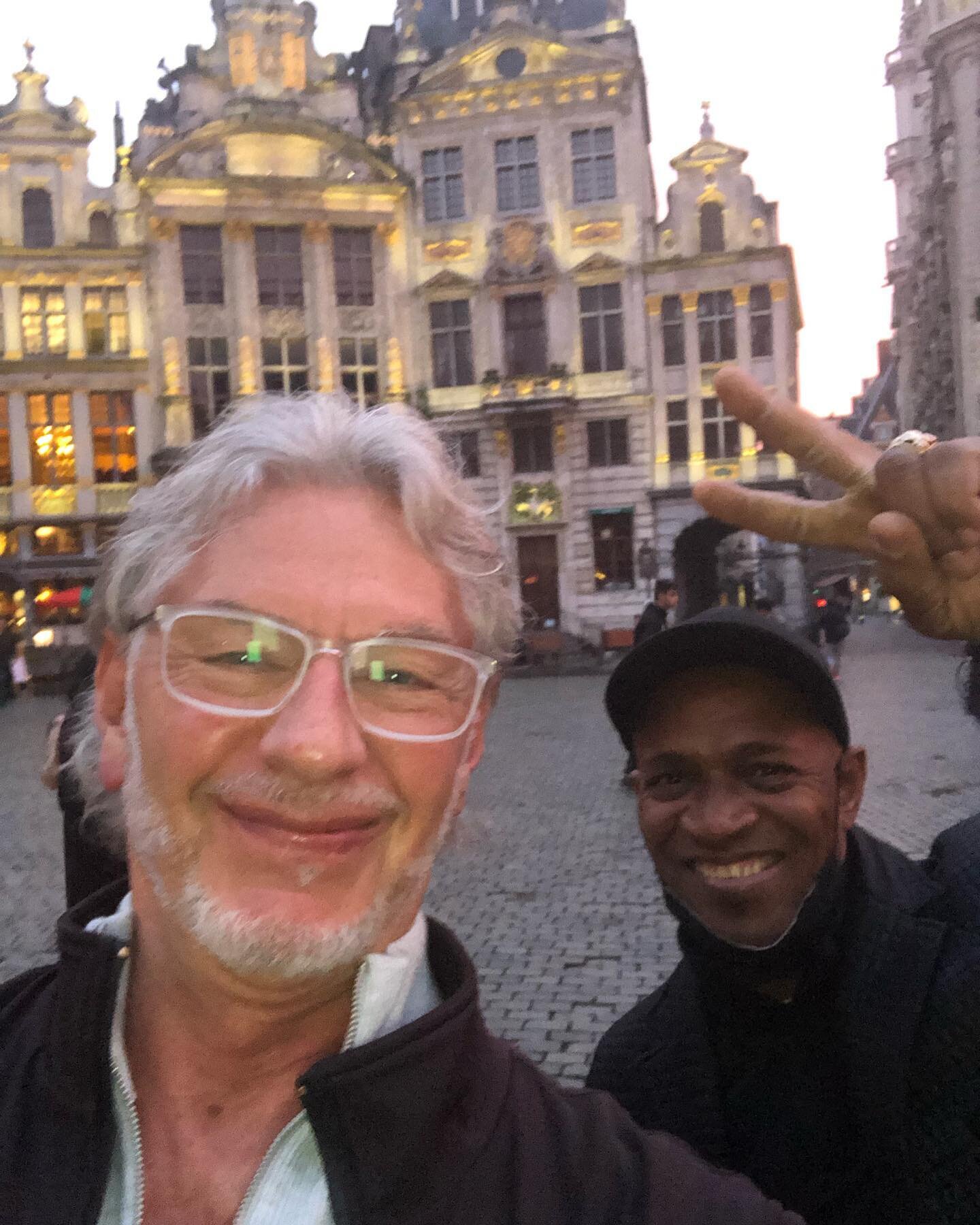 Bongos in Brussels. With Miguel Bernal.