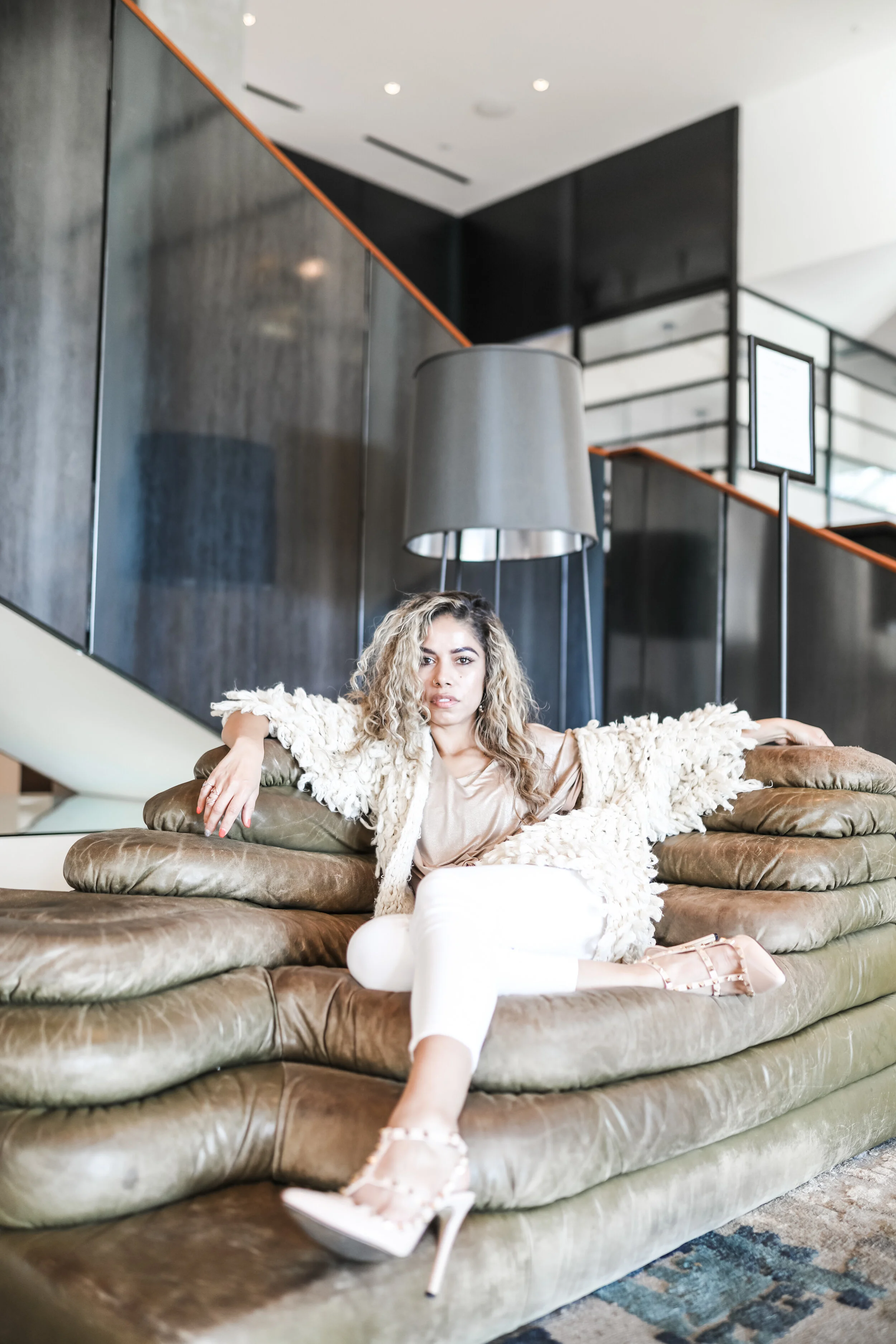 Come in and make yourself comfortable girlfriend.