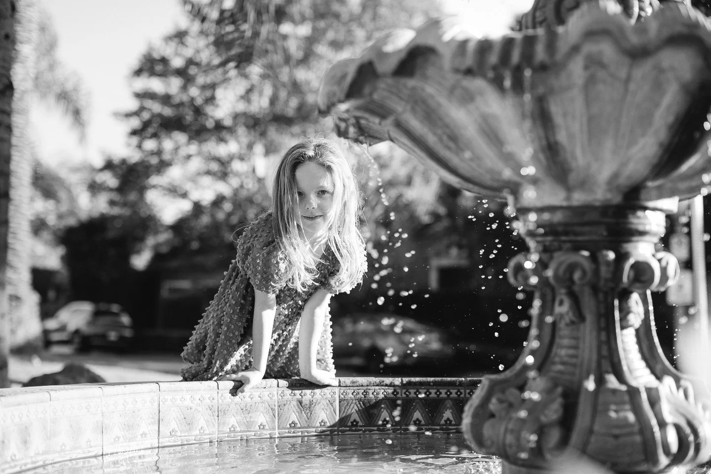 Kids have a mind all their own, not a shock to any parent reading this, but it can be SO fun and satisfying to lean into their whims. We *may* have trespassed a bit on someone's front yard, but the looooooook she's giving me - UGH - it hits straight 