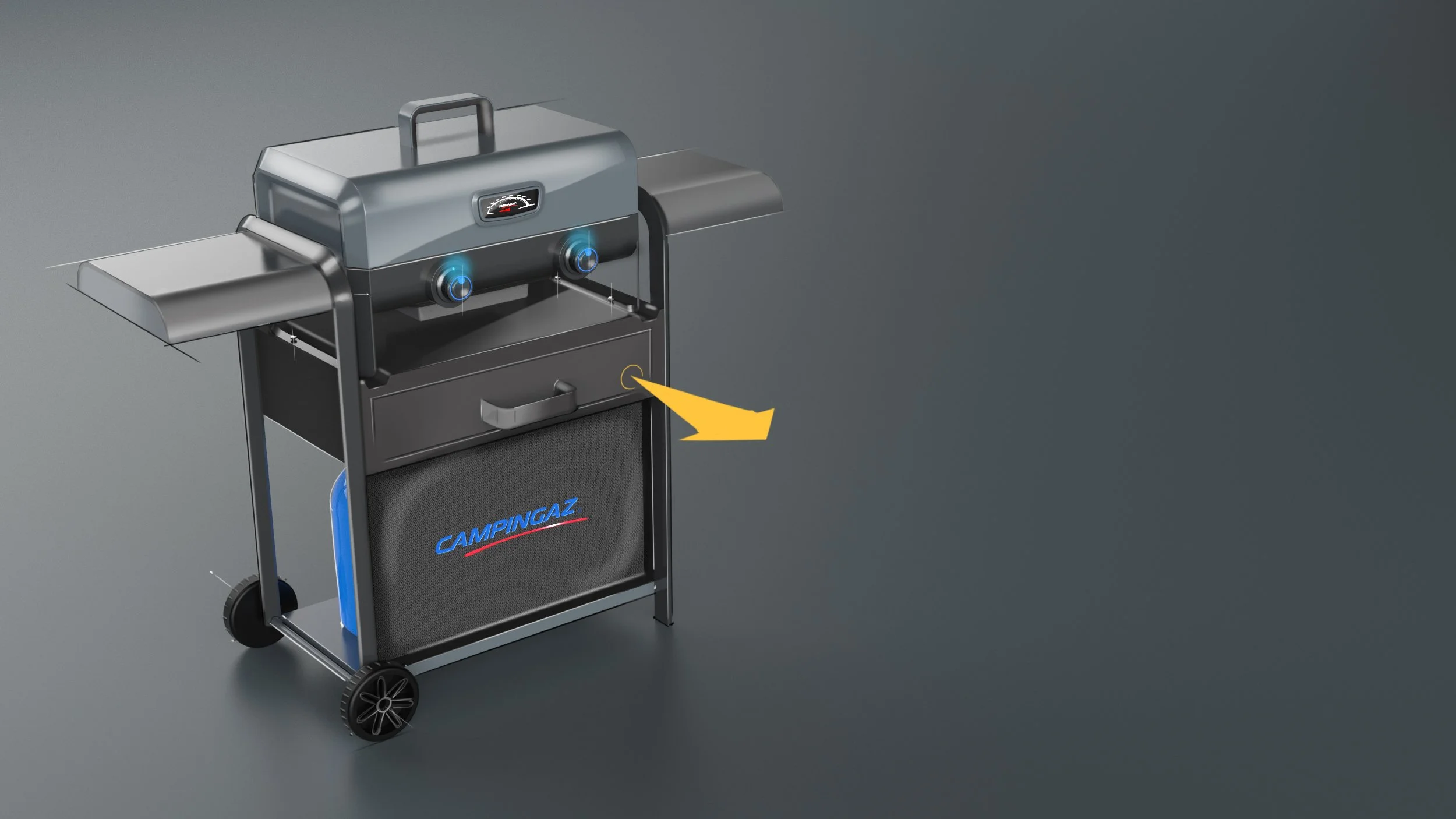 Trolley Design that Interfaces with Grill.