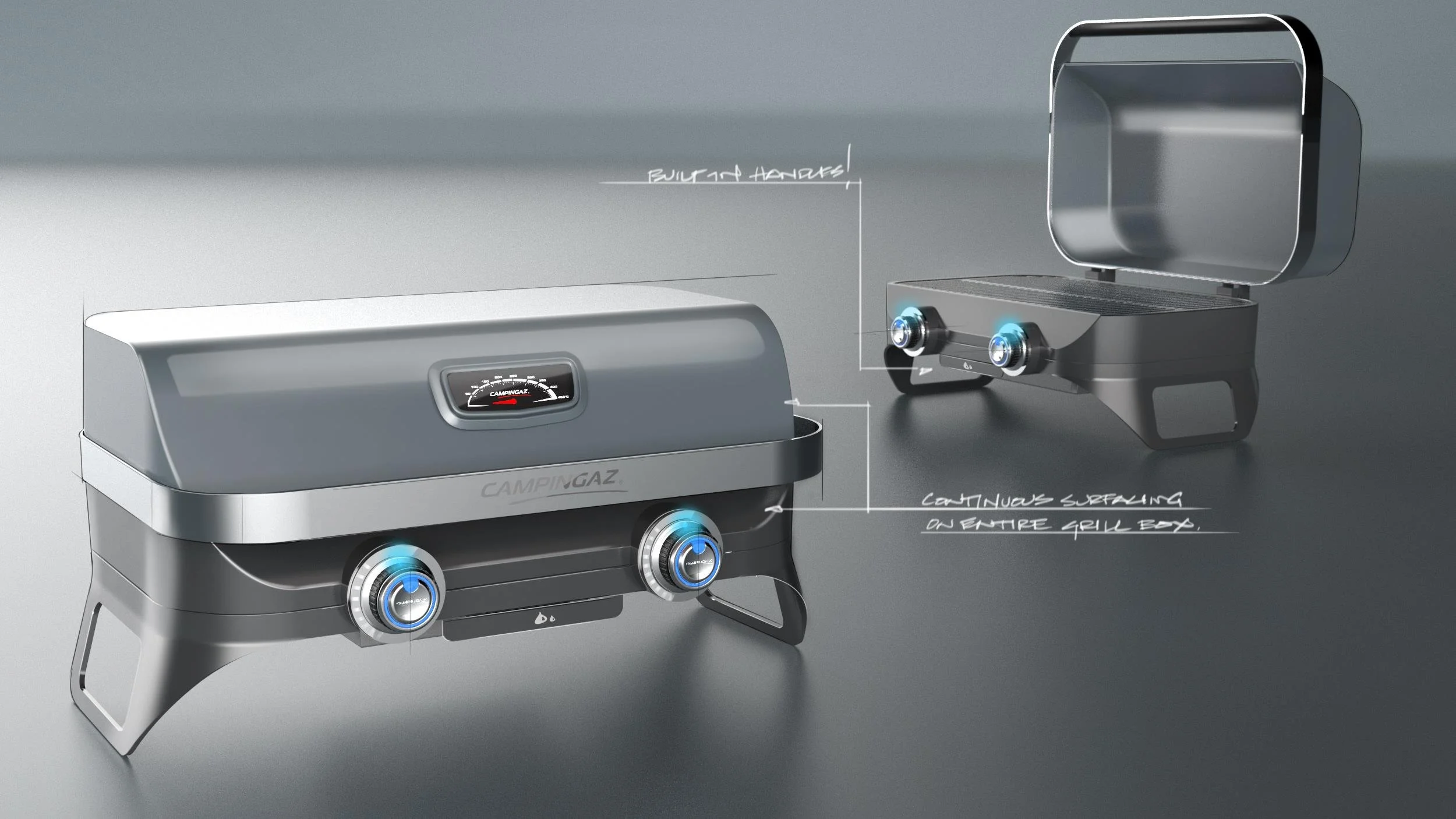 Original Tabletop Grill Design that Moved Forward.