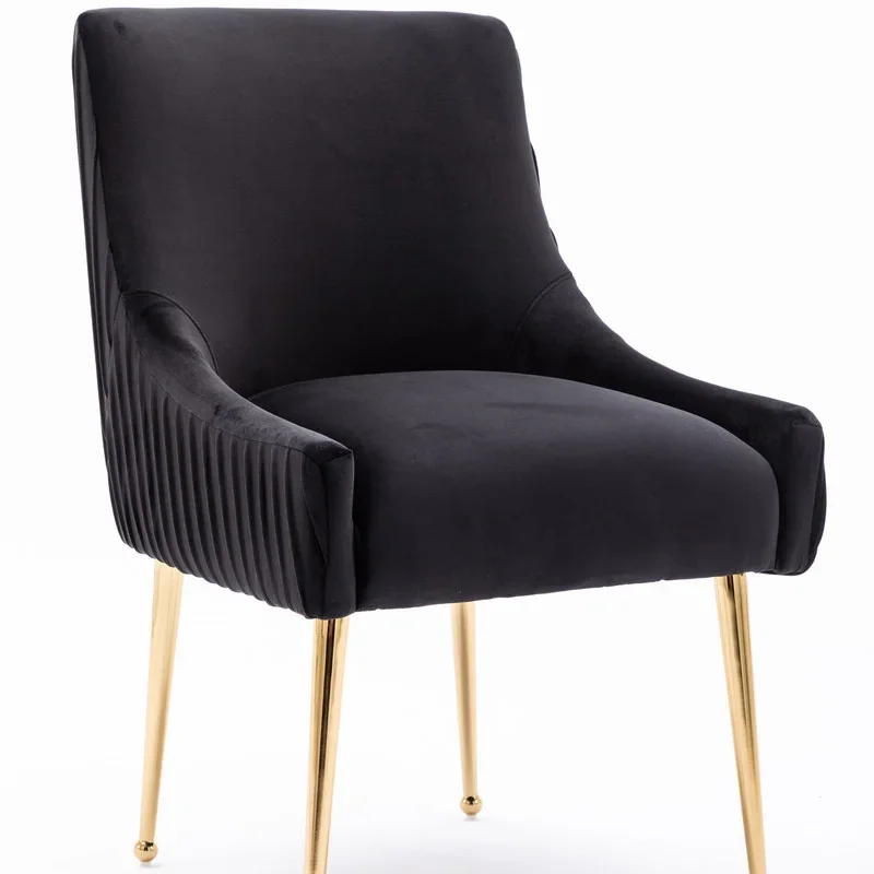 Lux velvet black accent chairs ($75)