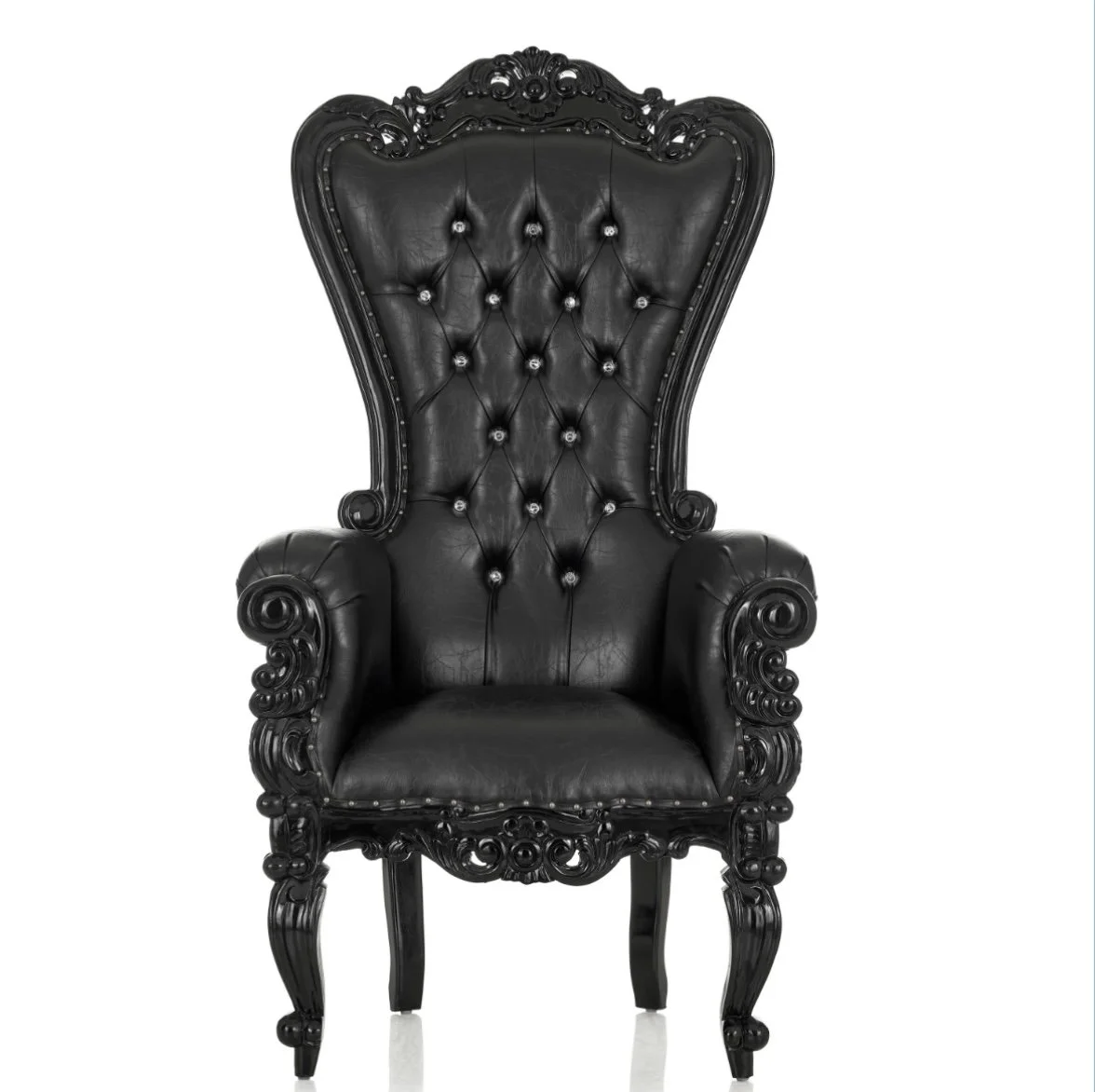XL Black Throne Chair ($150)
