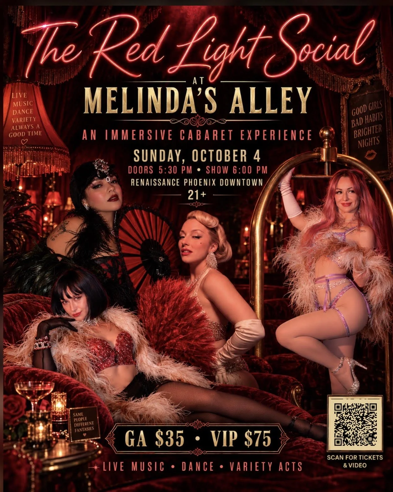 The Red Light Social at Melinda's Alley