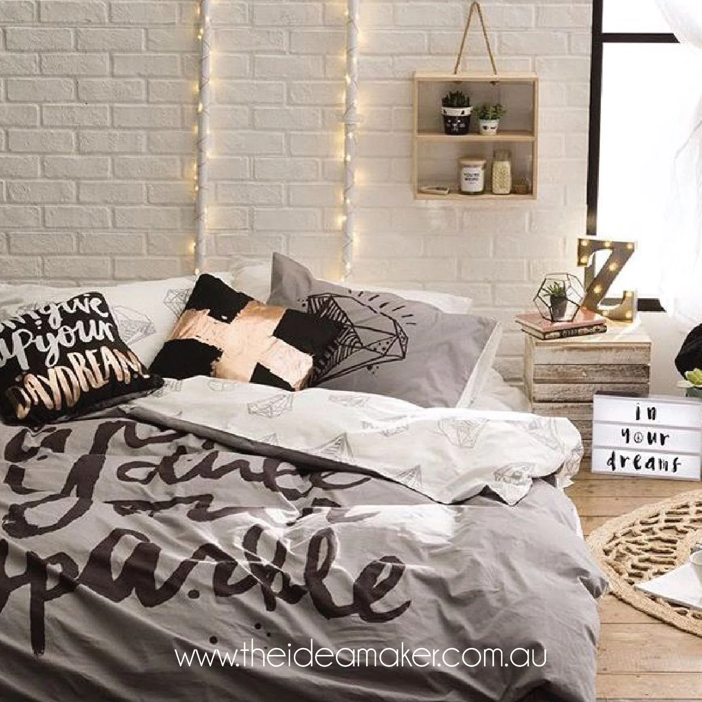 ⁠
Graphic Monochrome &ndash; The Youth Bedroom Edit 🖤✨⁠
⁠
Bold black-and-white meets sharp contrast and tactile detail. Think embroidered edges, layered neutrals, and clashing prints that feel urban, modern, and effortlessly cool. Geometric patterns