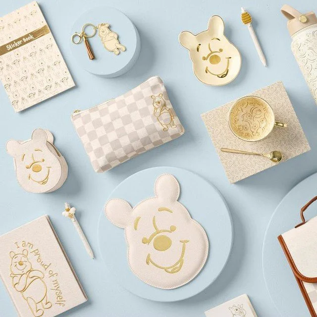 β 
π―πΏ WINNIE THE POOH — NEW AT OFFICEWORKS! πΏπ―β 
β 
Step into the 100 Acre Wood with this sweet, modern and textural new collection — where soft neutral linens meet gold embroidery, luxe foiling, and the gentle charm of Pooh and friends