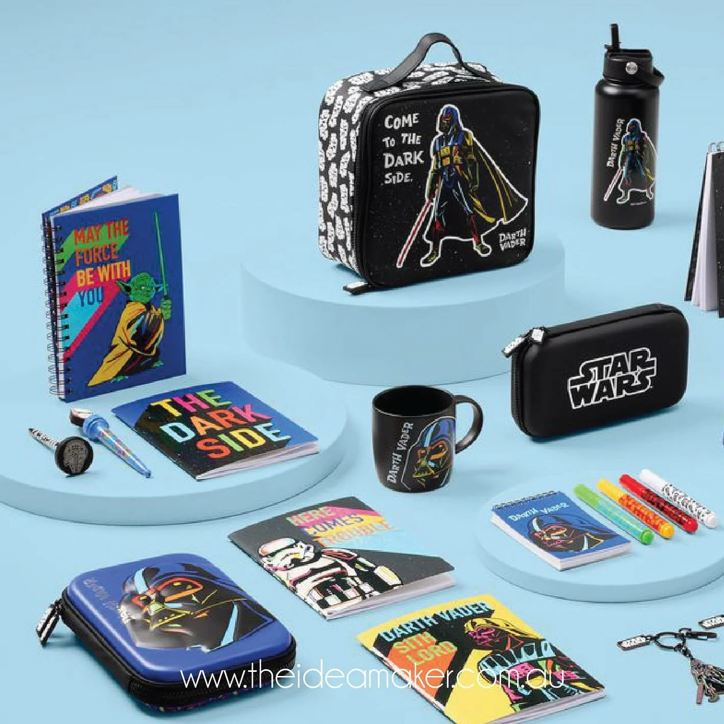 ⁠
🌌 Stationery Strikes Back 🌌⁠
⁠
A new Star Wars range has landed at Officeworks&mdash;proof the Force is strong with your stationery game. From lightsaber-bright pops of colour to Darth Vader-level organisation, these pieces bring a galactic upgra