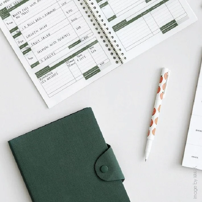 ⁠
Getting organised never looked so good 🤍⁠
⁠
Soft-touch faux suede notebooks, clean layouts and calming green tones designed to make planning your life feel a little less chaotic&hellip; and a little more chic.⁠
⁠
The creative direction focused on 
