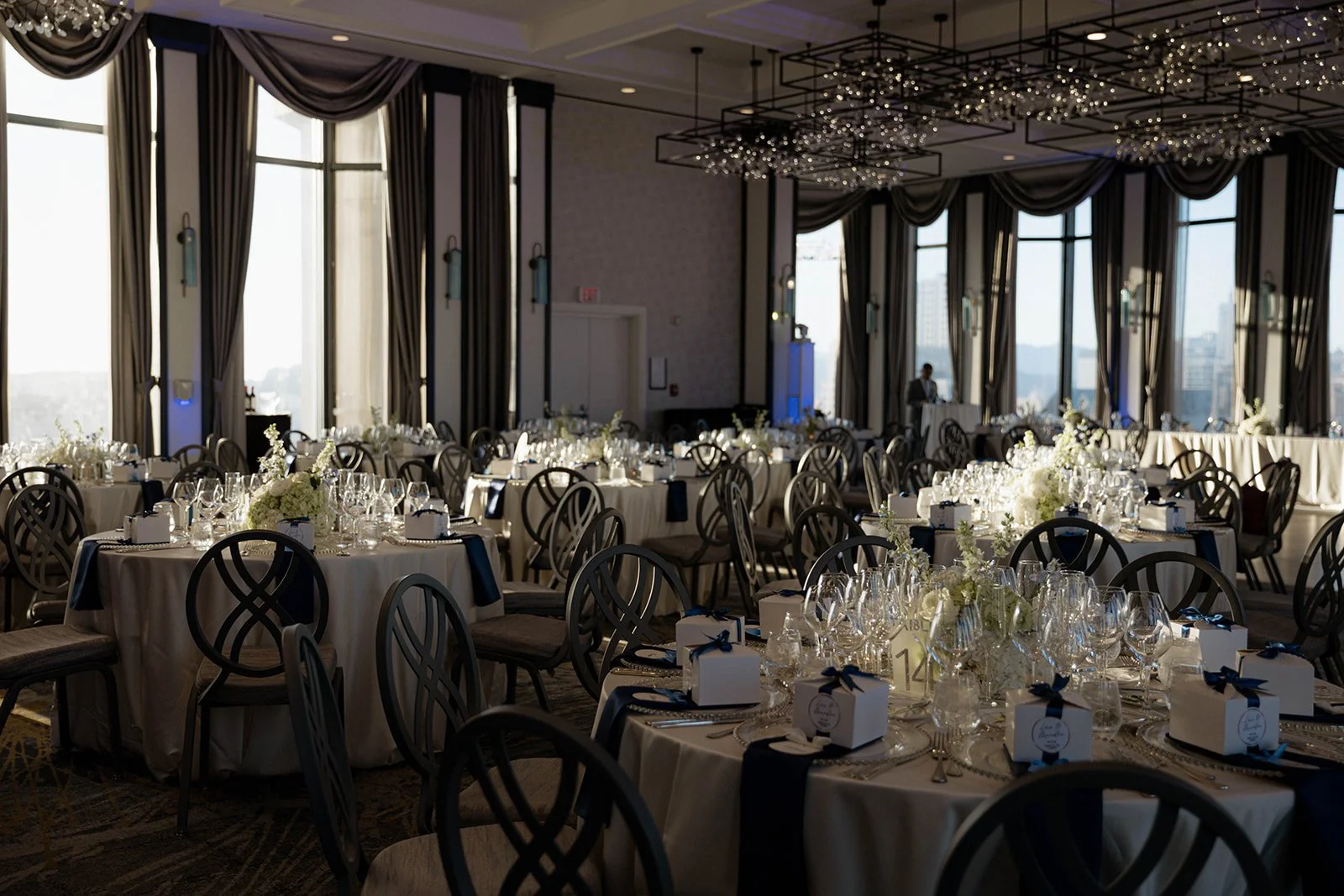 The wedding reception section on the day of wedding timeline at the westin in san francisco