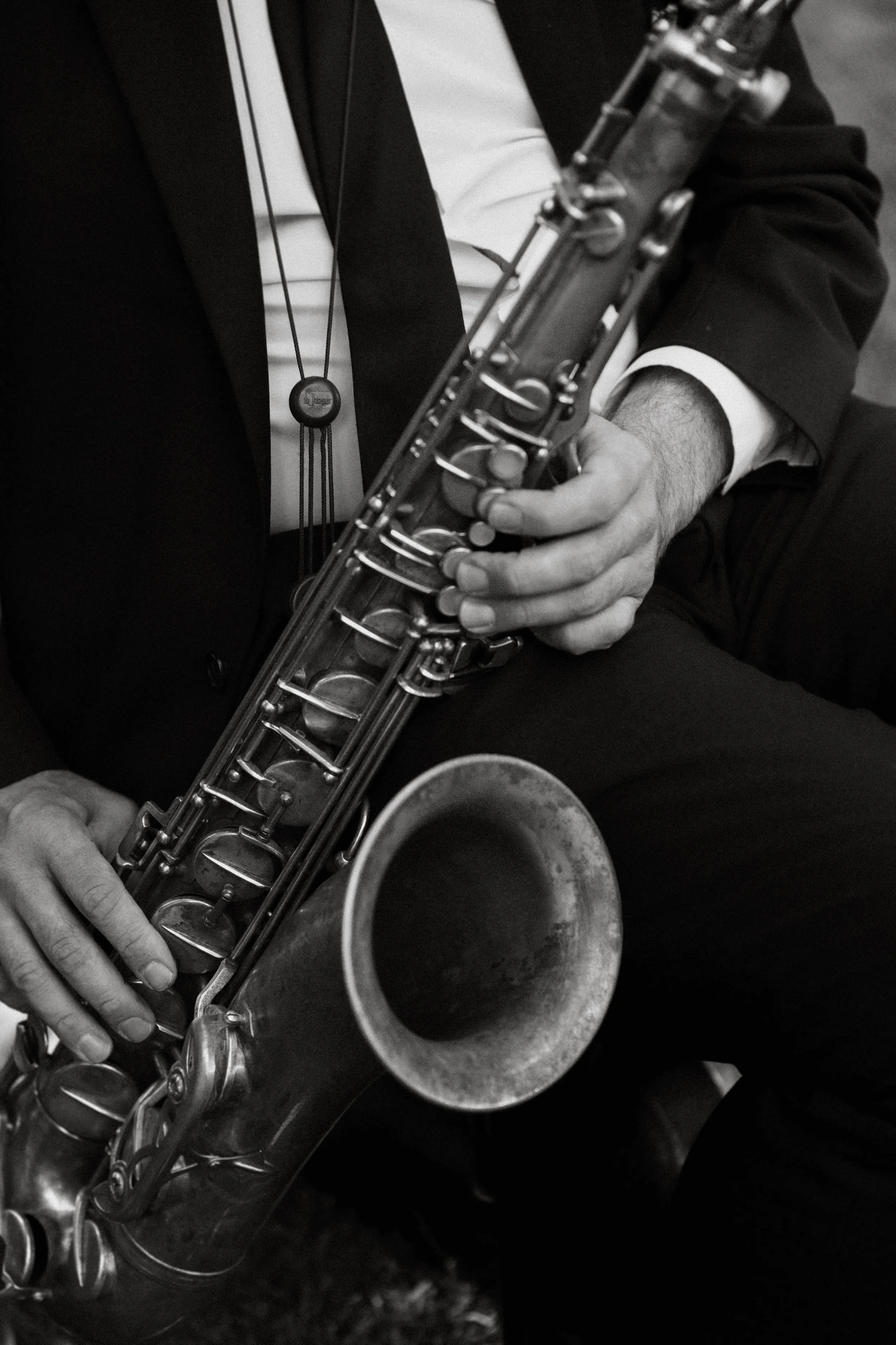 Man playing trumpet live at wedding