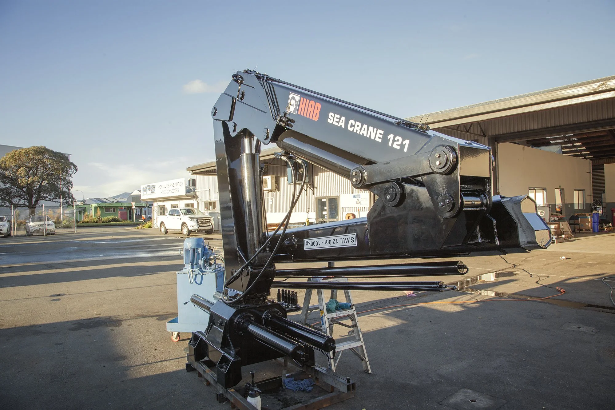HIAB Sea Crane Refurbishment FPS Hydraulics Pneumatics