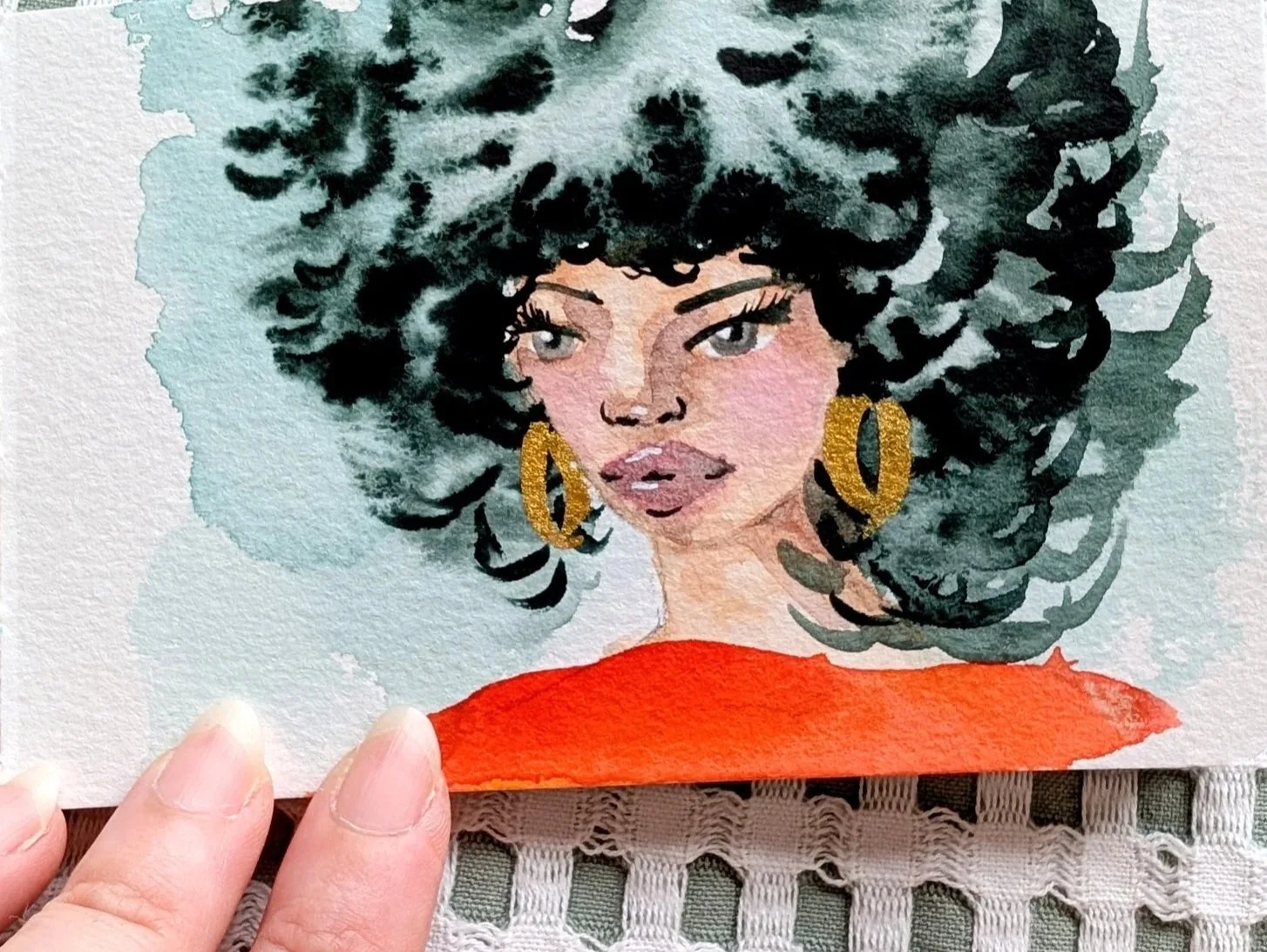 Painting a Watercolor Portrait from start to finish!