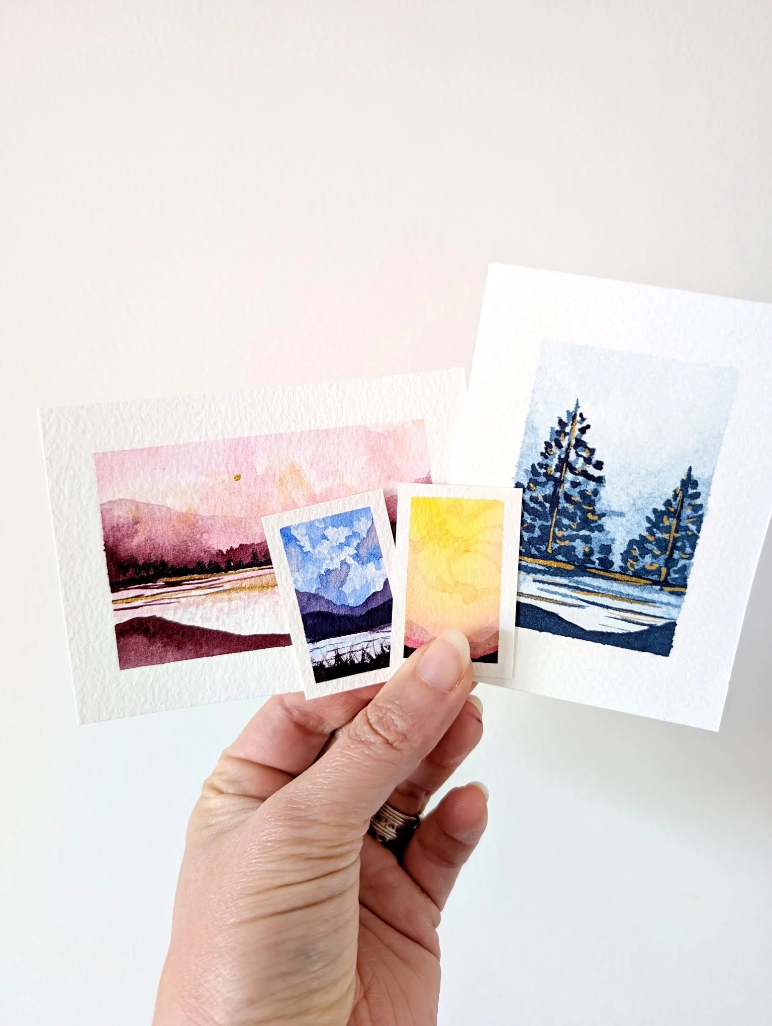 Online watercolour course for beginners — watercolor techniques demo