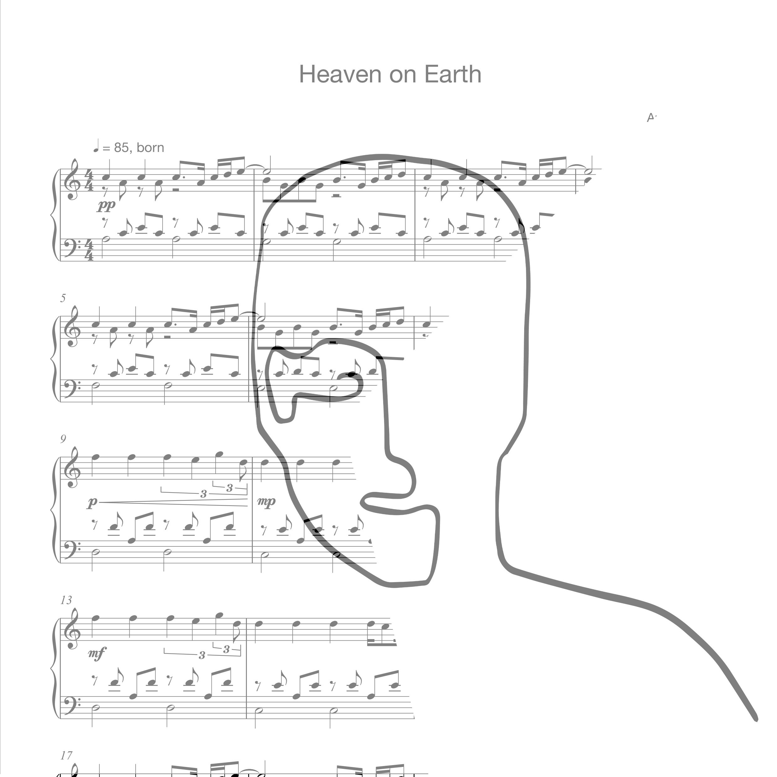 Heaven on Earth - Klaviernoten von Andreas Begert