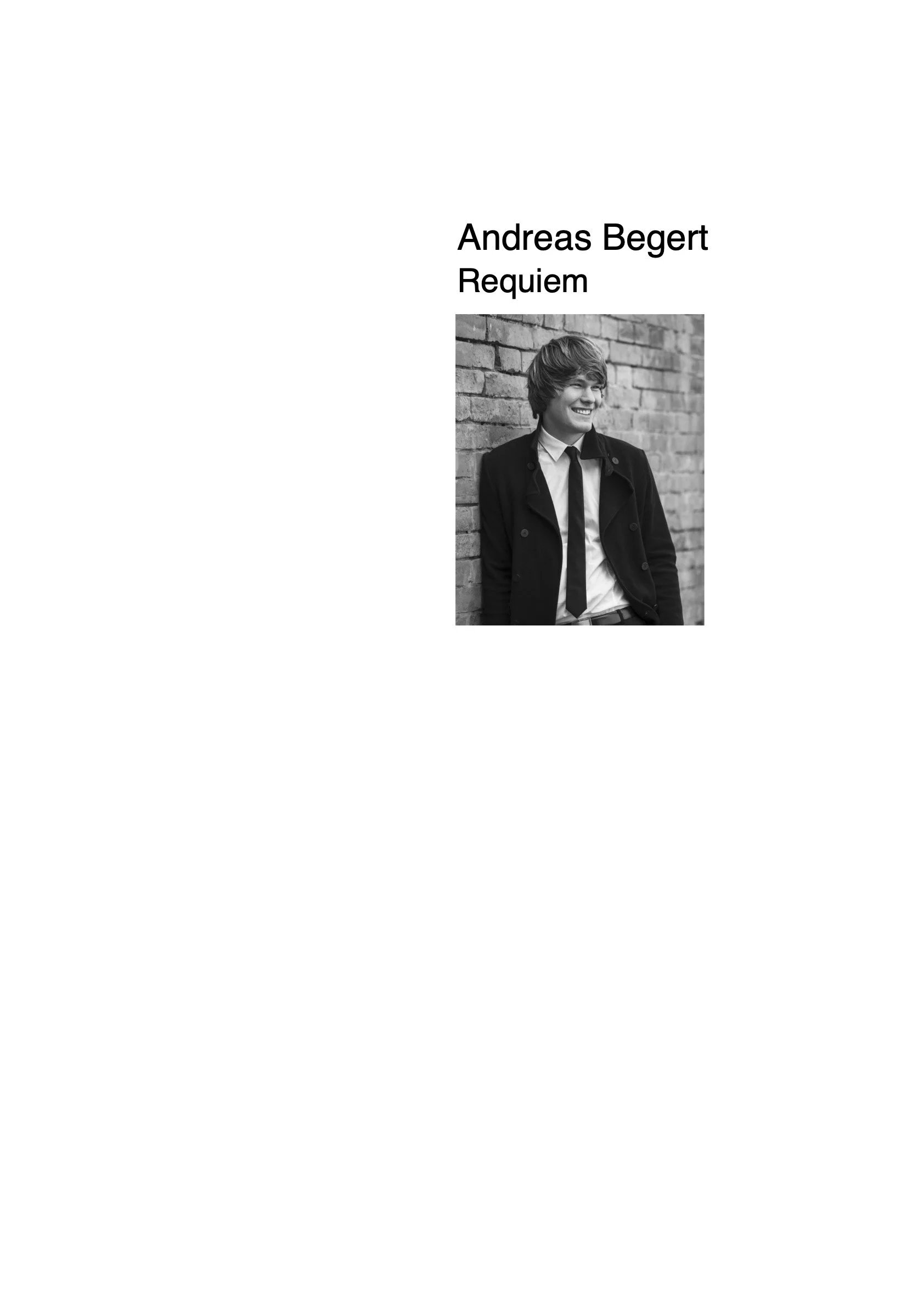 Requiem Klavierauszug — Andreas Begert