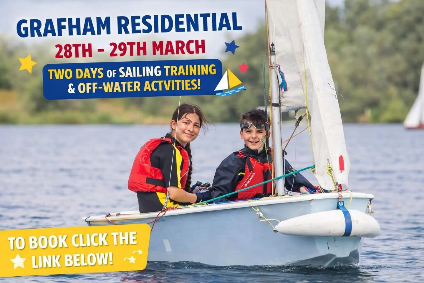 Not long now until our sailing residential at Grafham Water ⛵️

It&rsquo;s the perfect chance to learn new tricks on the water while also enjoying plenty of laughs and downtime with your sailing buddies on land. These trips always create great memori
