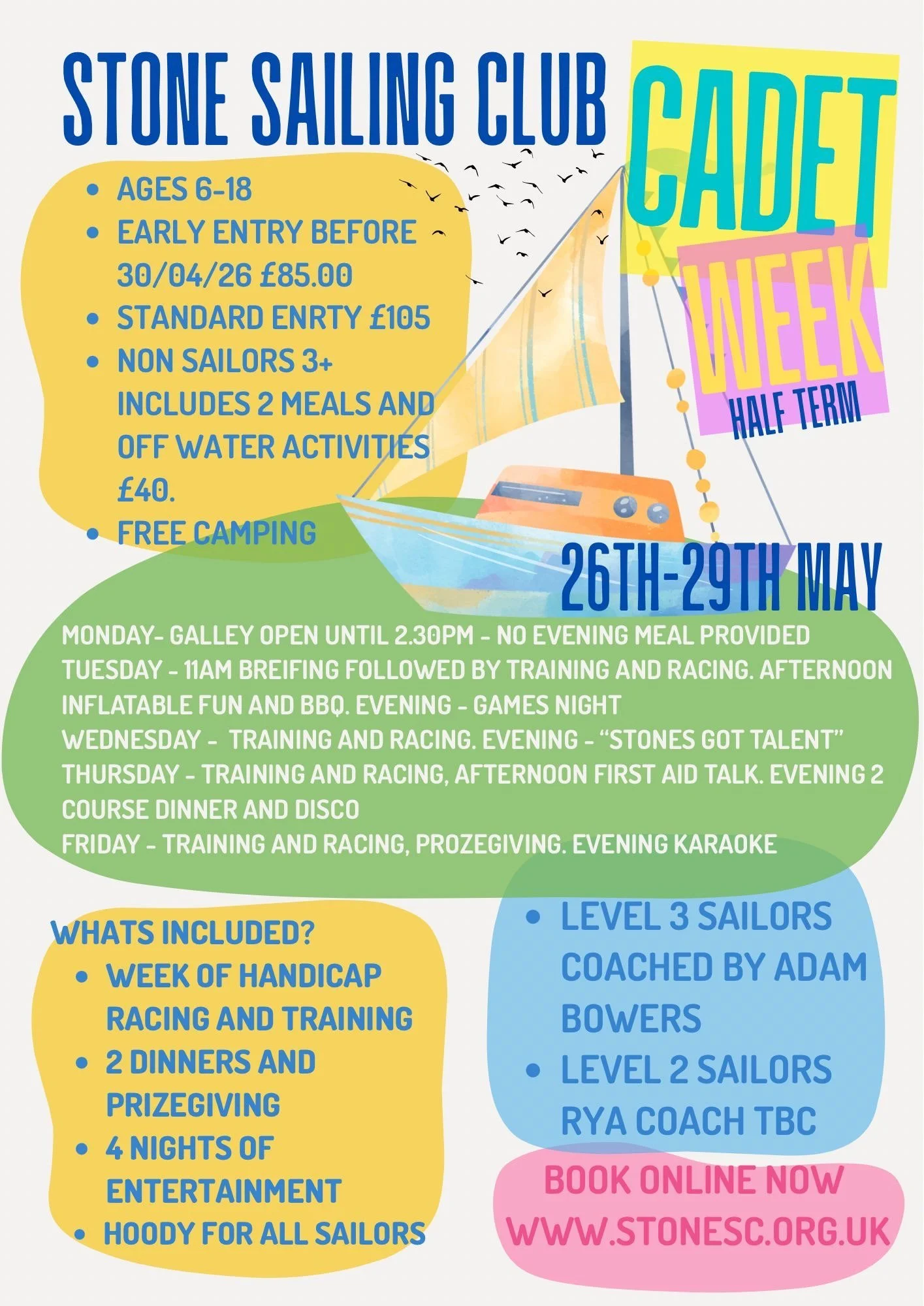 Stone Sailing Club Cadet Week 2026