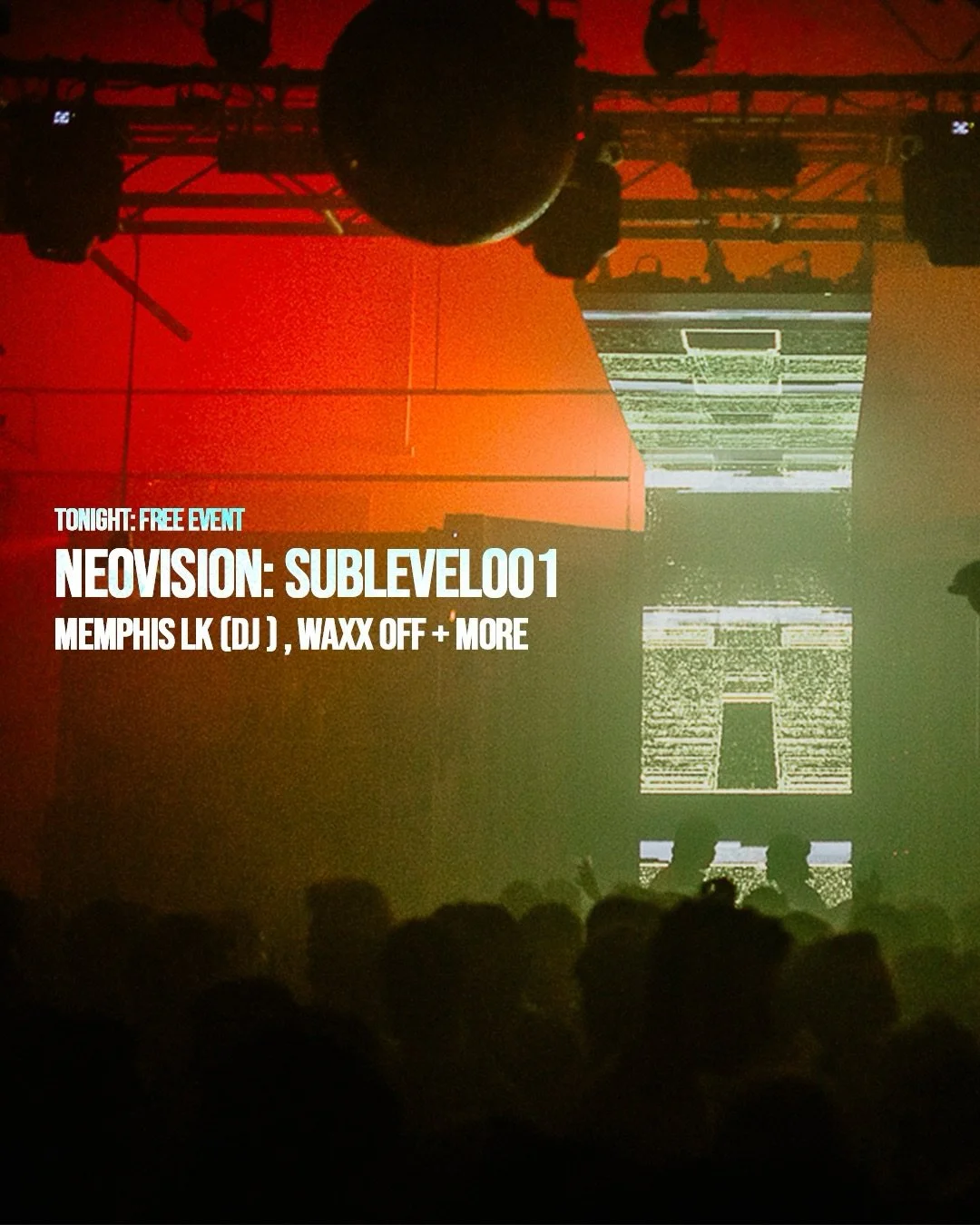 Tonight: NEOVISION PRESENTS SUBLEVEL 001 🚨

FT. Memphis LK (DJ), WAXX OFF, Lola Voss, AKEYLAH, Shani, GROOVEBABY, Alonia and Papithepushaman + More..

FREE ENTRY via RSVP in story / bio.

8pm-4am for a full-venue, once off, multi level takeover.

Pl