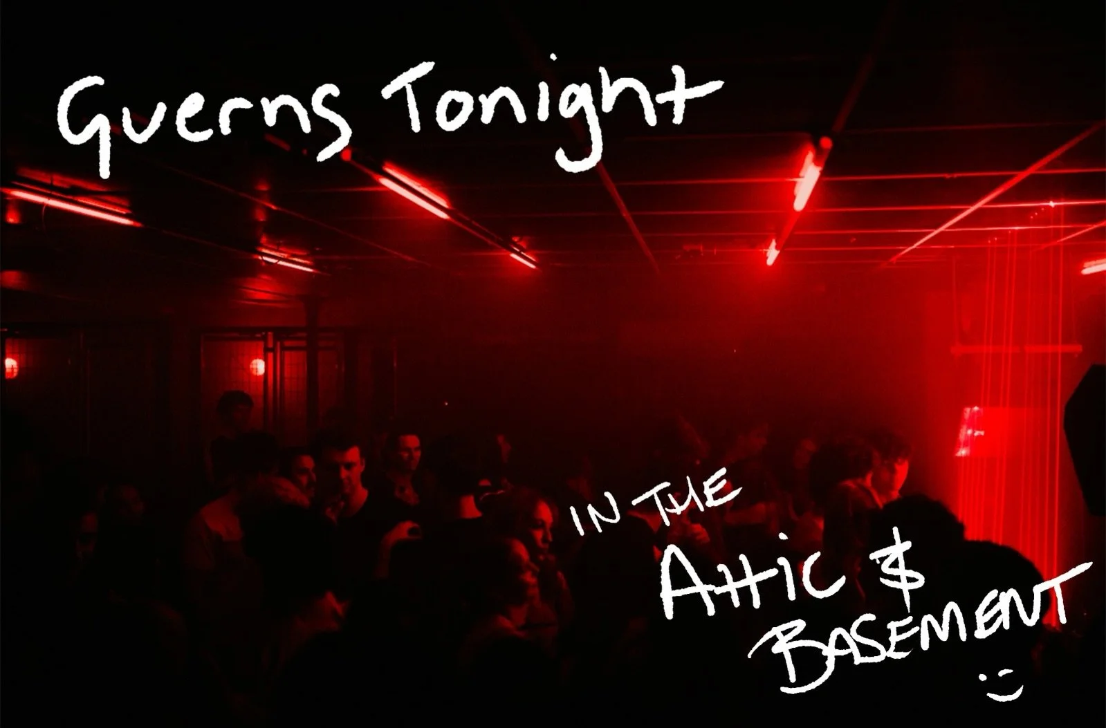 Guerns Thurs will be in the Attic &amp; Basement ( @_hatch_club ) all night. Techno will be on display. 
- enter via the main door as per usual. 
- regular guerns specials available all night 

Mainroom will be @clubhaus._  x  @wavyland_ with @camgir