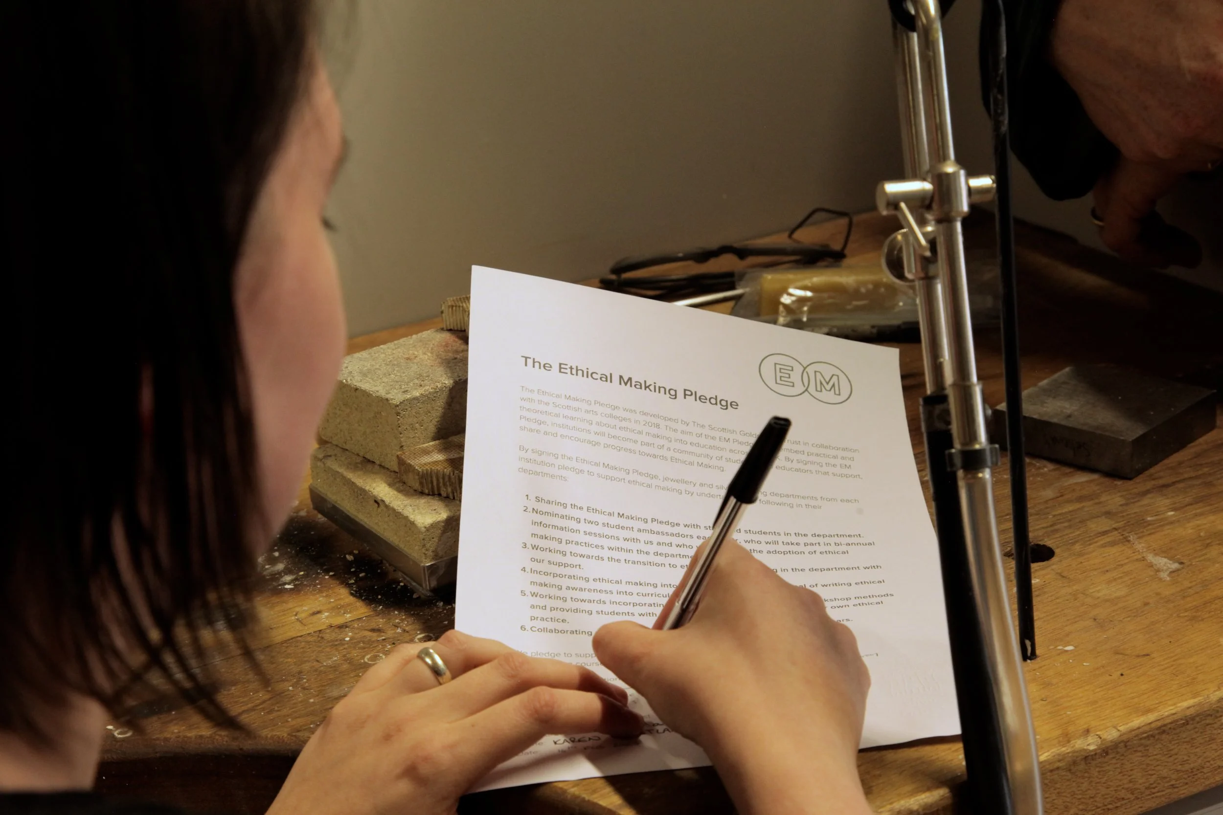 Pledge Signing | Belfast School of Art