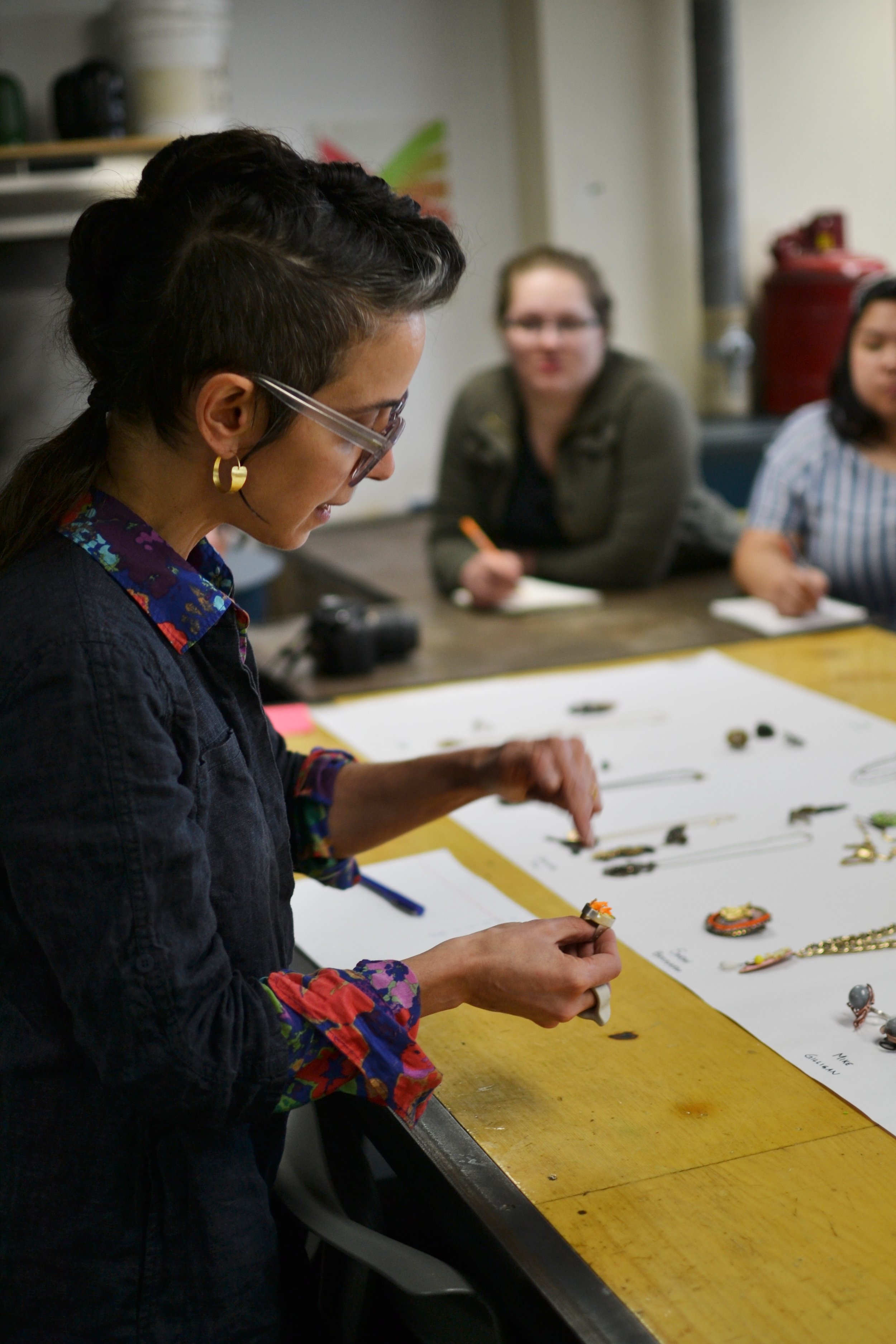 Susie Ganch shows strategies for making work from the donated jewellery