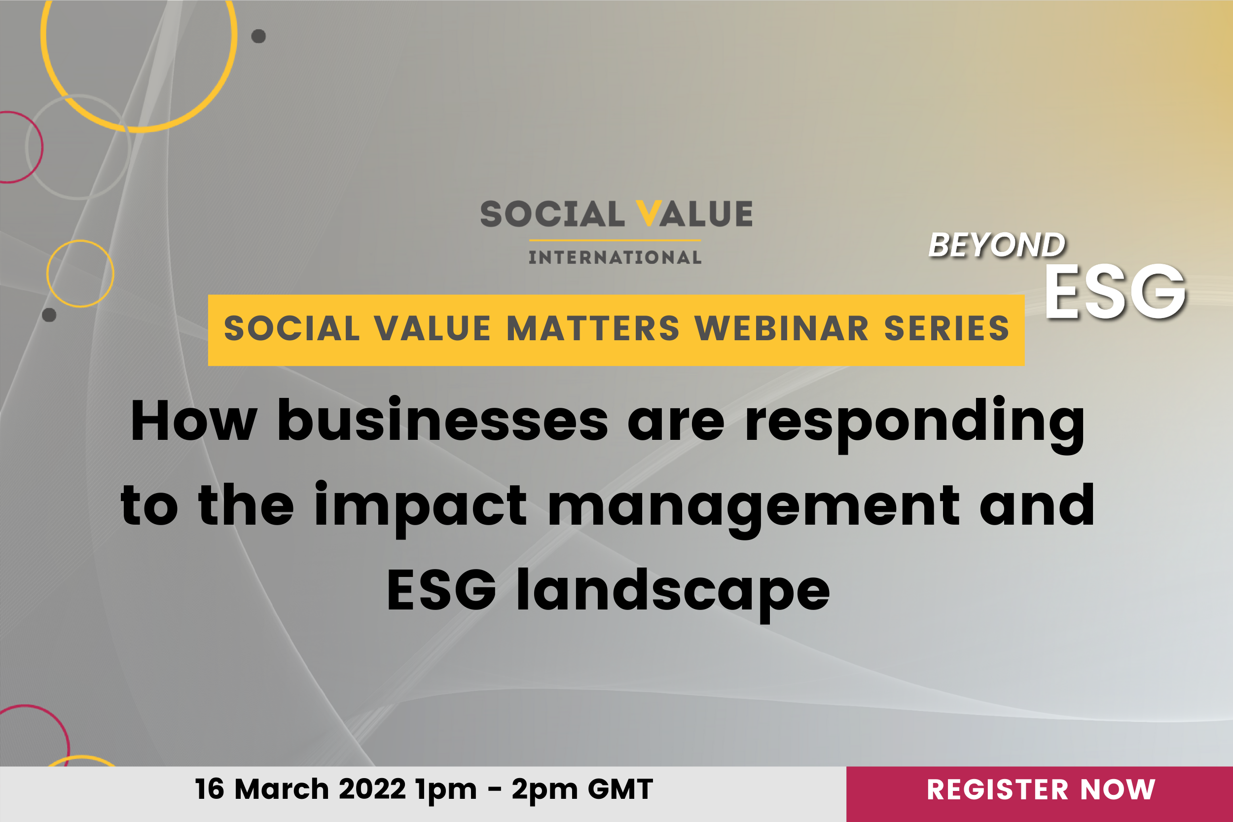 Events and Webinars — Social Value International